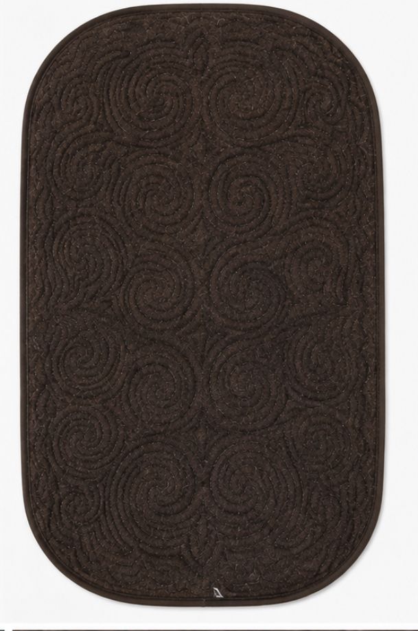 Syrmak with rounded corners Beige&Grigio antracite