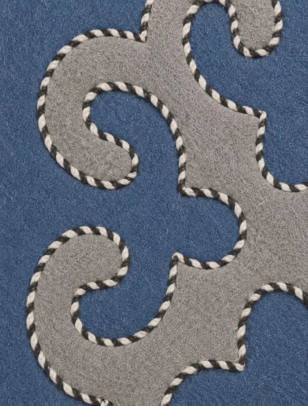 Coprisedia in Feltro Blu &Grigio