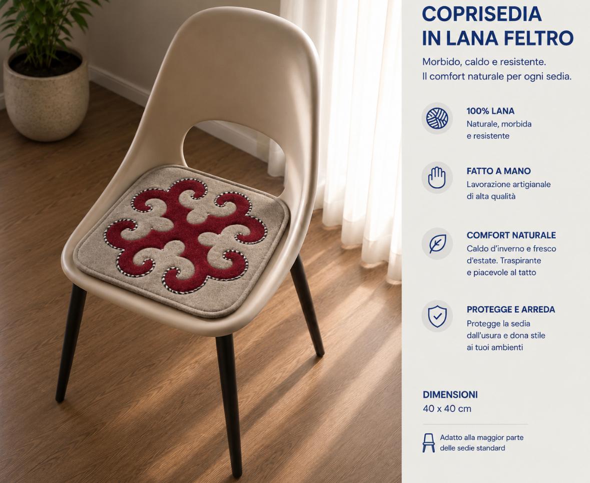 Coprisedia Grigio & Bordeaux