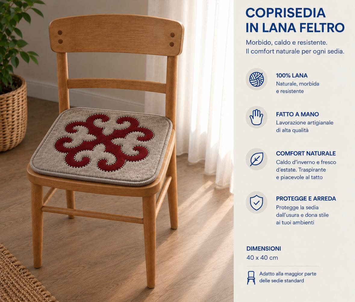 Coprisedia Grigio & Bordeaux