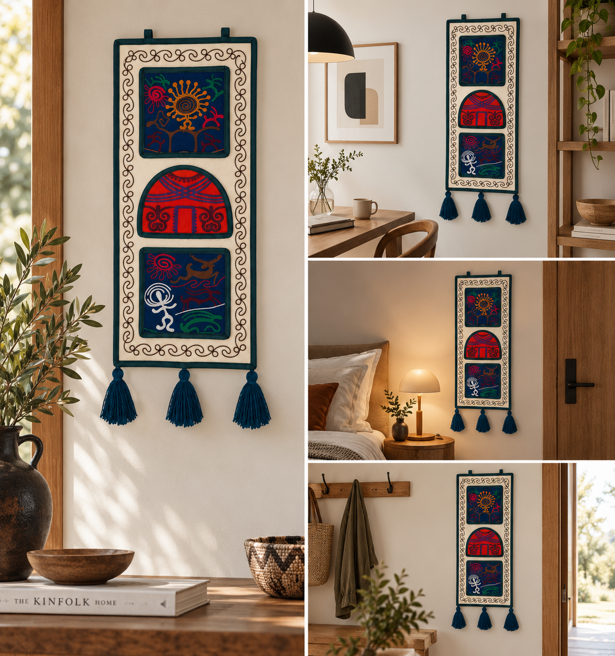 "Kün" felt organizer - Red Yurt ver.2