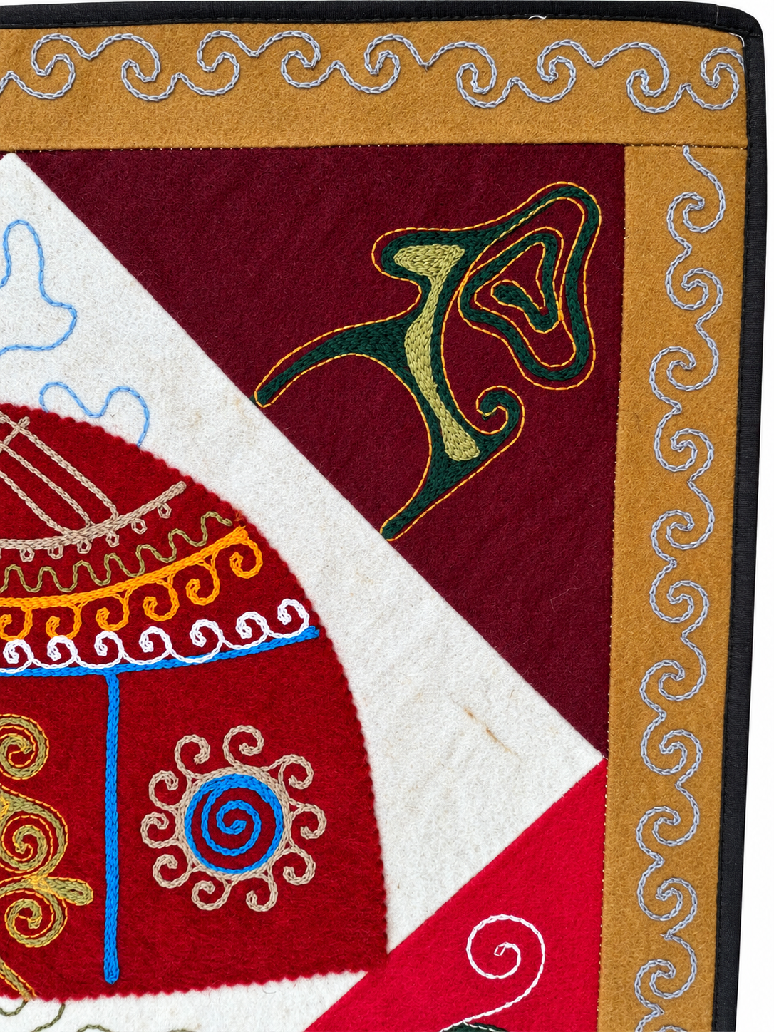 Pannello di feltro "Birth of Traditions" - Red & Red