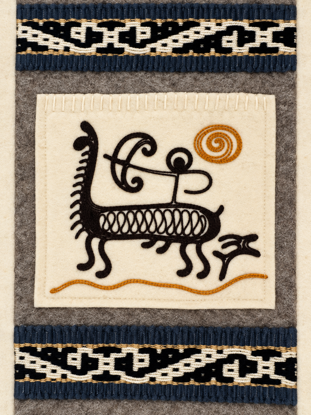 "Echoes of the Steppe" felt panel vol. 3