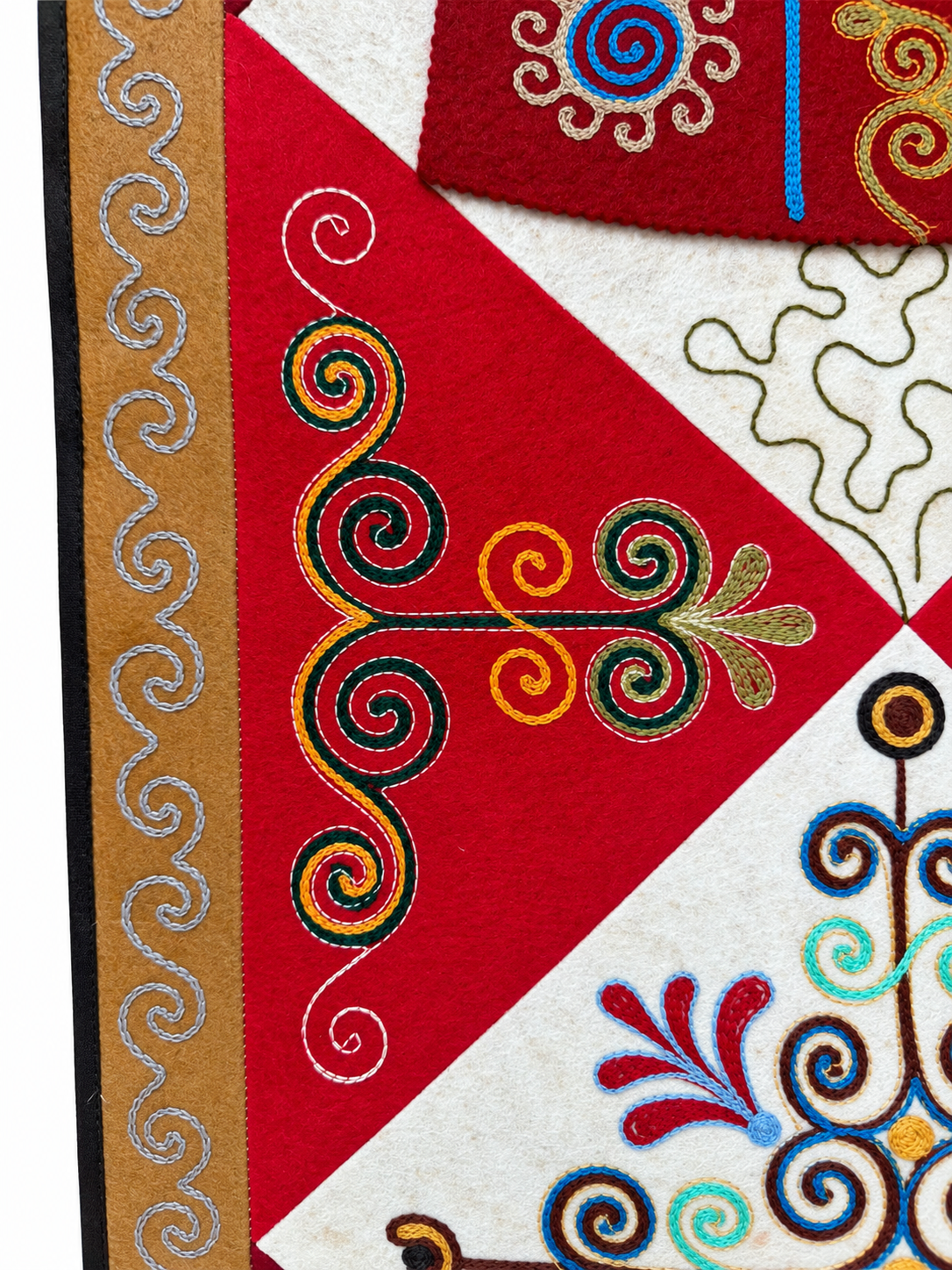 Pannello di feltro "Birth of Traditions" - Red & Red