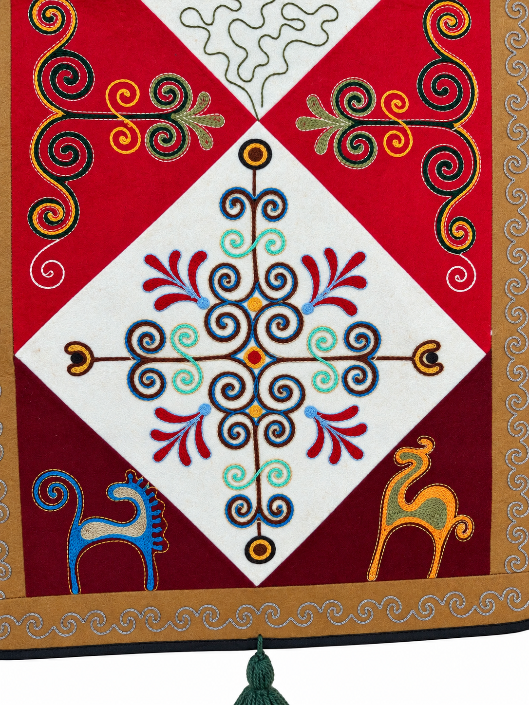 Pannello di feltro "Birth of Traditions" - Red & Red