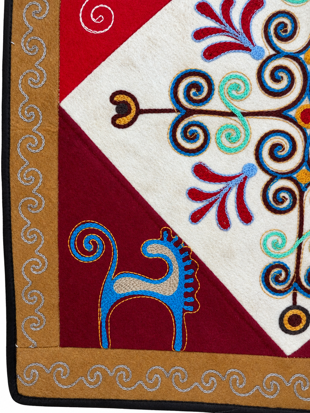 Pannello di feltro "Birth of Traditions" - Red & Red
