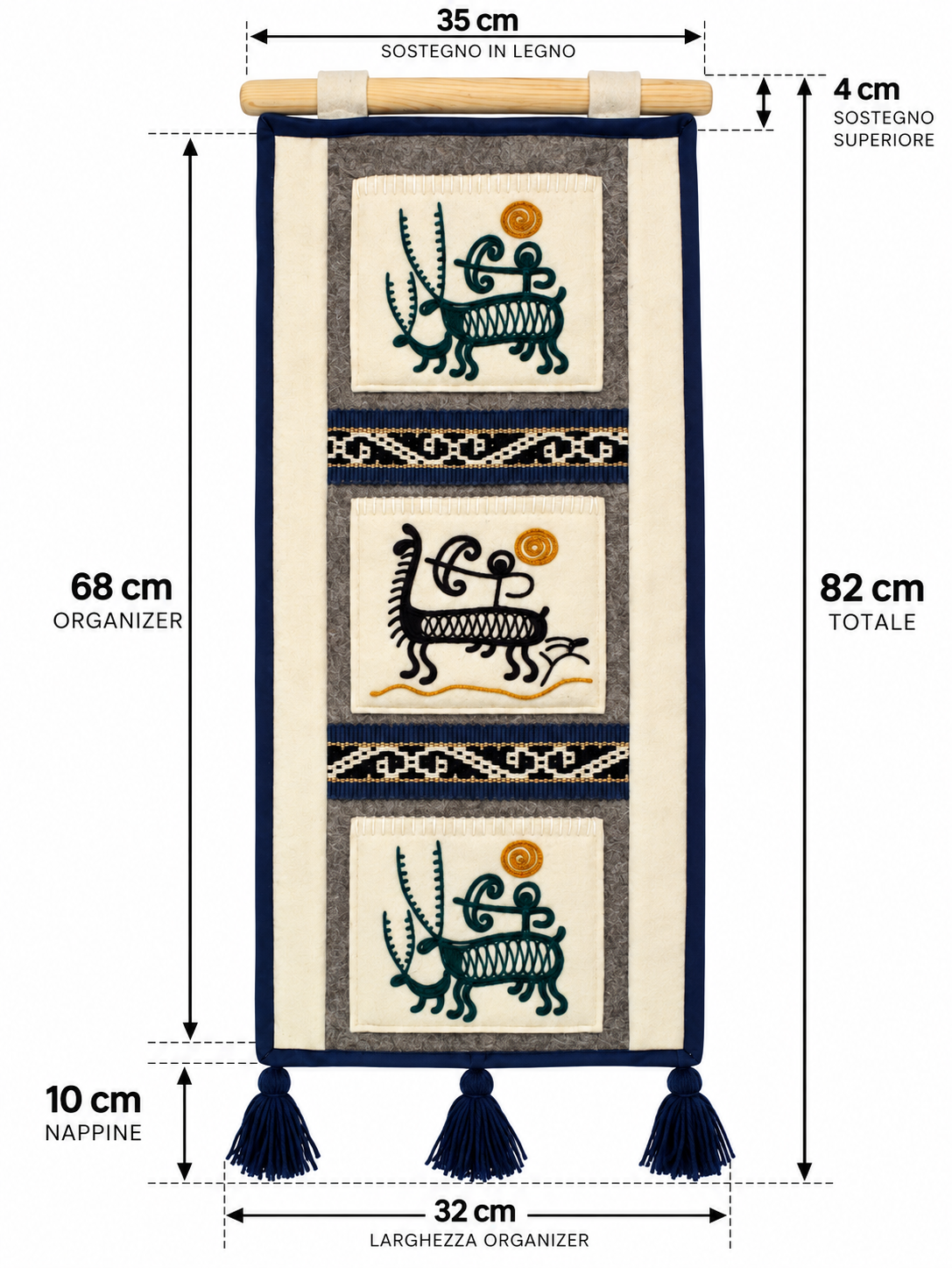 "Echoes of the Steppe" felt panel vol. 2