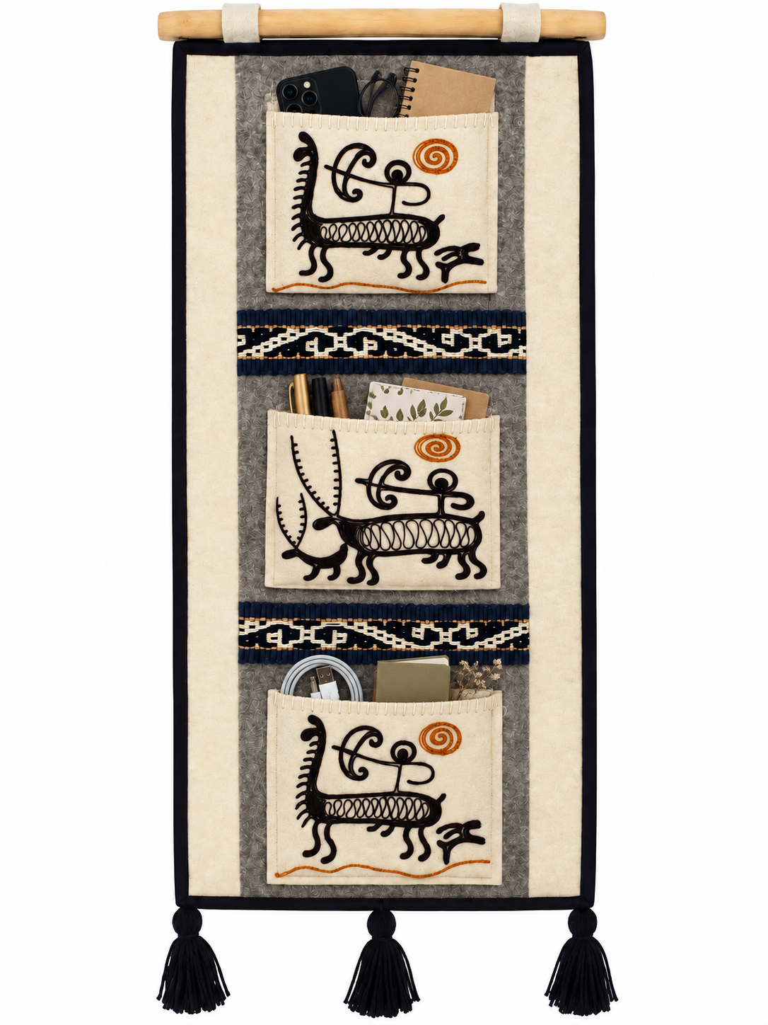 Pannello in feltro "Echoes of the Steppe" vol.4