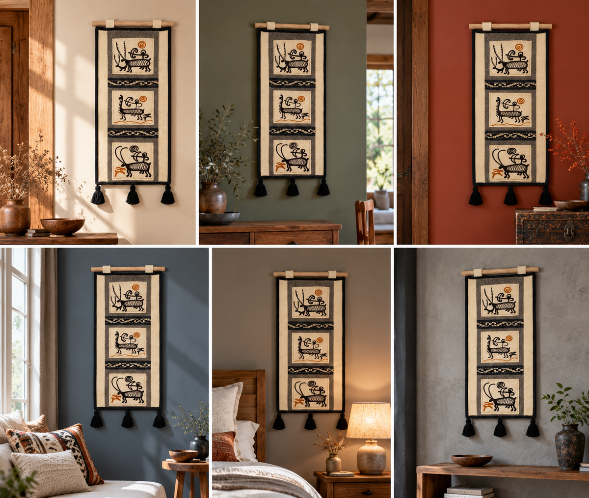 "Echoes of the Steppe" felt panel vol.1