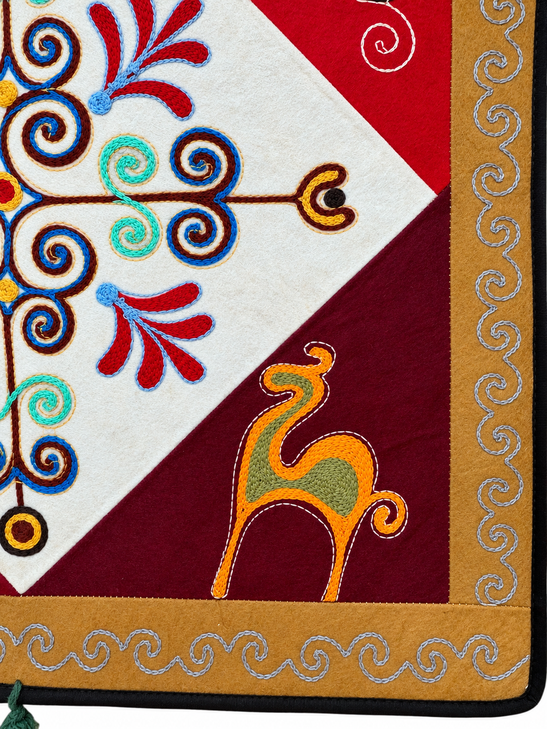 Pannello di feltro "Birth of Traditions" - Red & Red