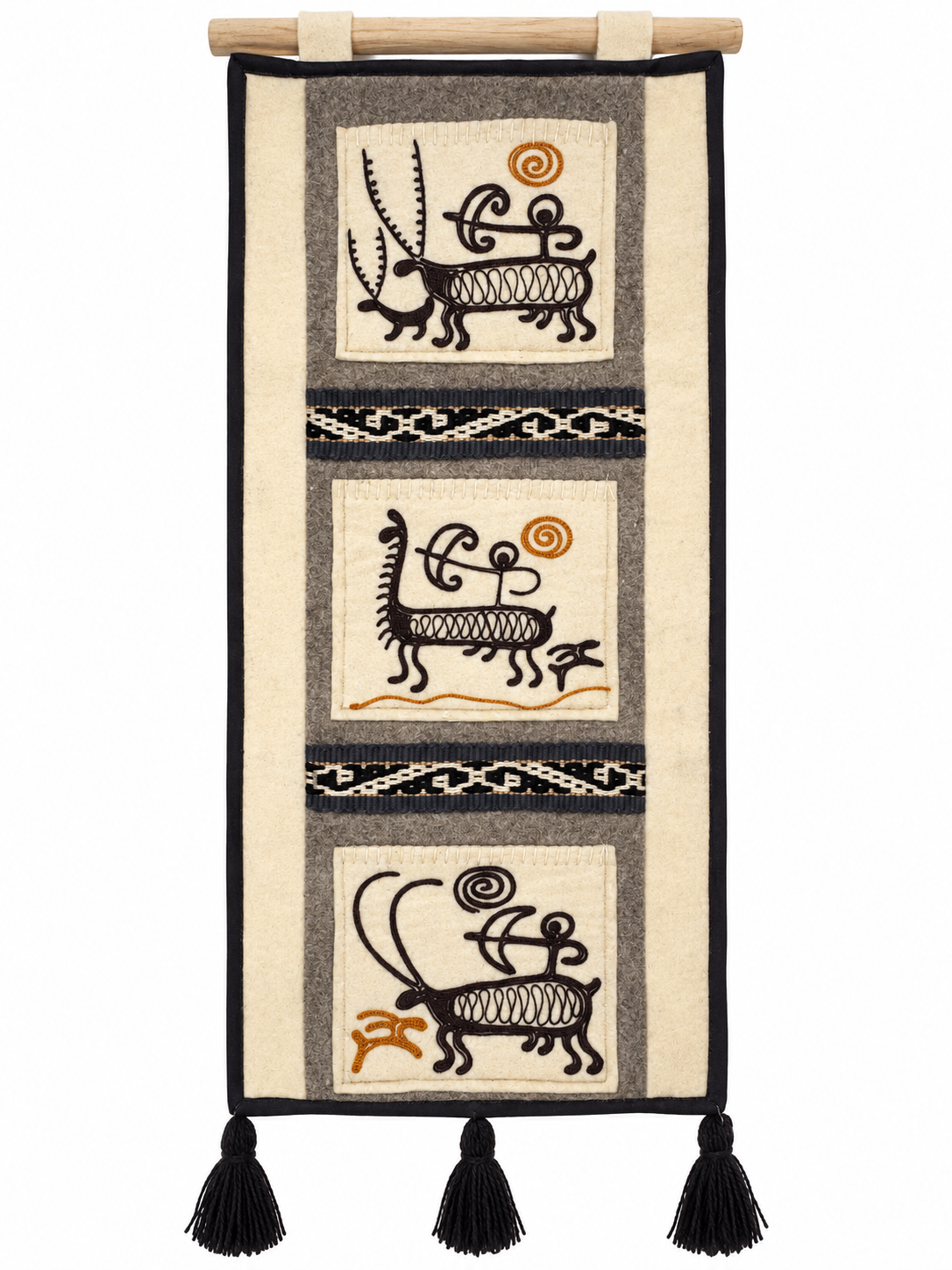 "Echoes of the Steppe" felt panel vol.1