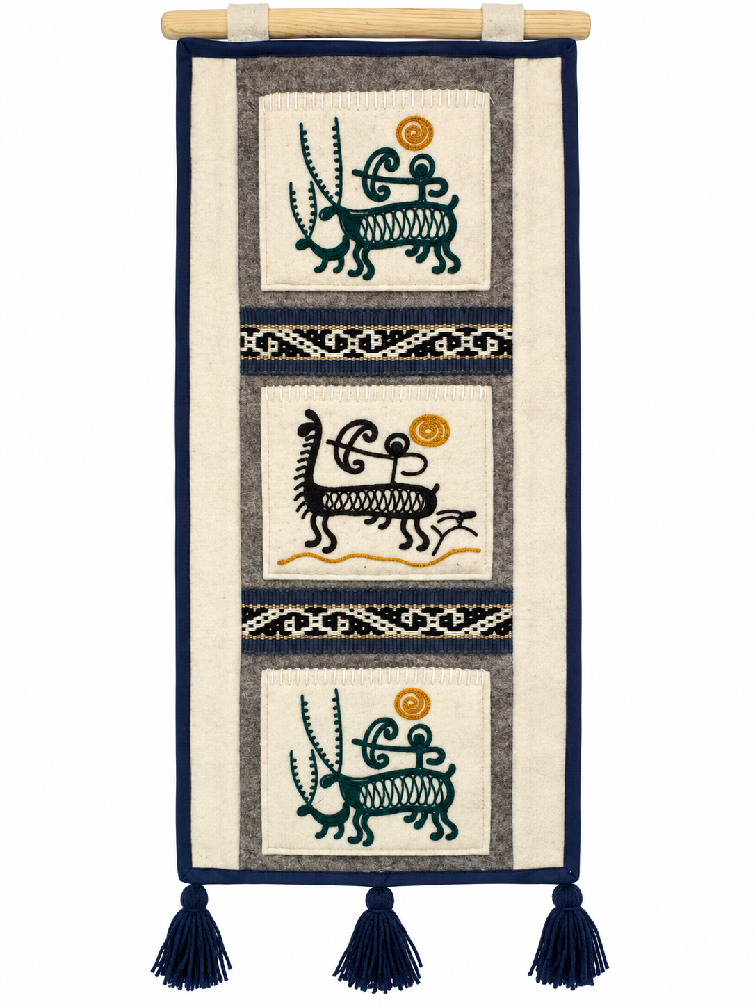 "Echoes of the Steppe" felt panel vol. 2