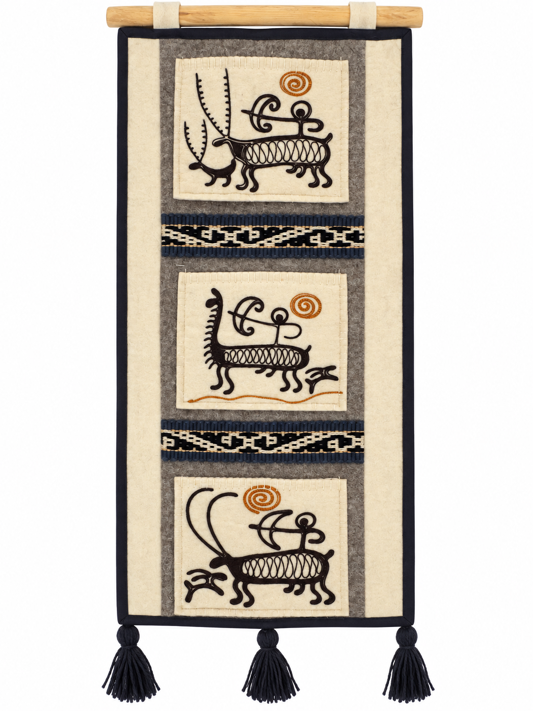 "Echoes of the Steppe" felt panel vol. 3