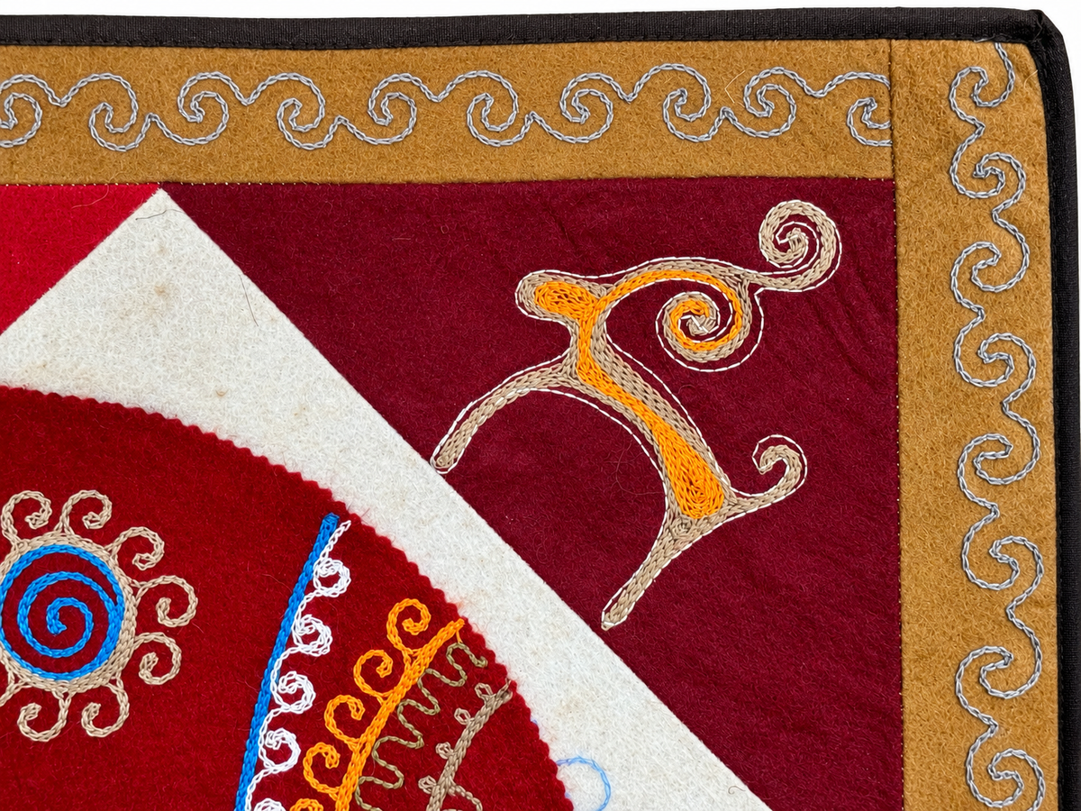Pannello di feltro "Birth of Traditions" - Red & Red