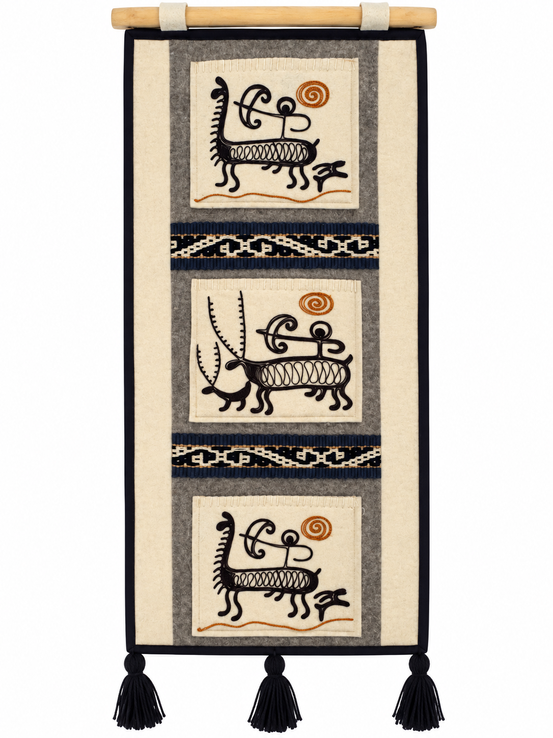 Pannello in feltro "Echoes of the Steppe" vol.4